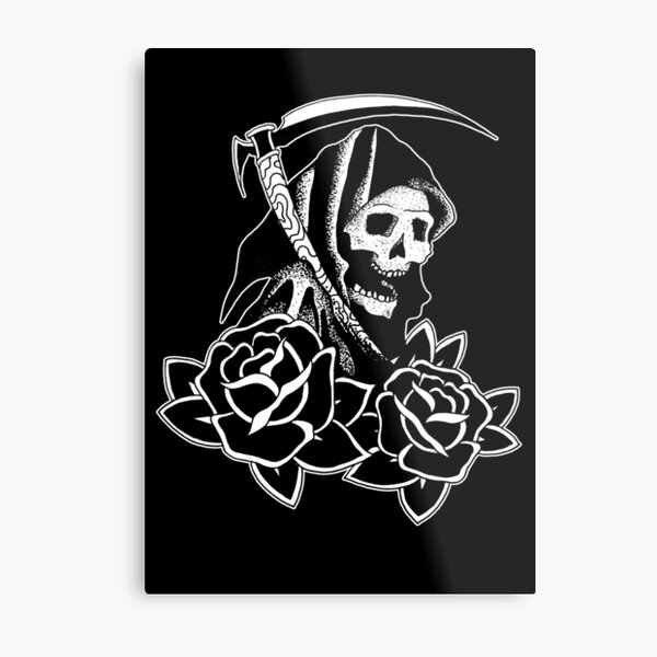 Artikel-Vorschau von Traditionelles Tattoo Sensenmann Tod, designt und verkauft von Big Flat Films.