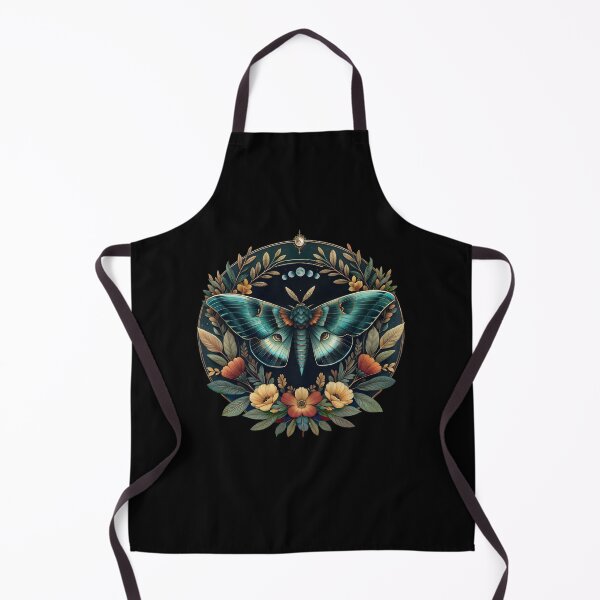 Item preview, Moth Moon Flowers Astrology cottagecore Celestial boho aesthetics and Moon Astrology Lovers designed and sold by Collagedream.