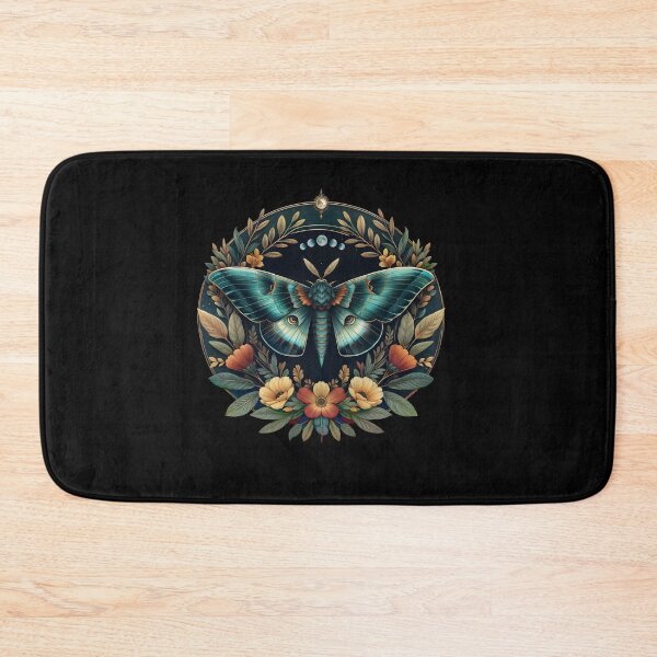 Item preview, Moth Moon Flowers Astrology cottagecore Celestial boho aesthetics and Moon Astrology Lovers designed and sold by Collagedream.