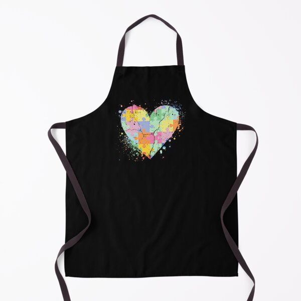 Item preview, Autism Awareness Heart Love Pastel Puzzle Pieces Retro  designed and sold by SunfullyYours.