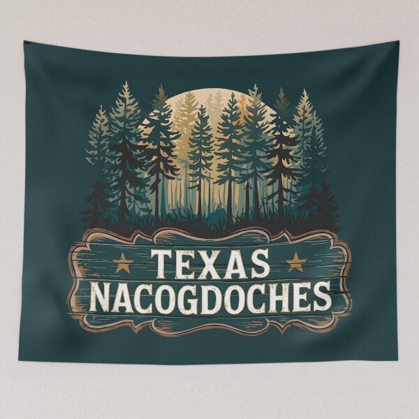 Item preview, East Texas Forest Art, Nacogdoches Typography, Nacogdoches Texas designed and sold by MoMidoStore.