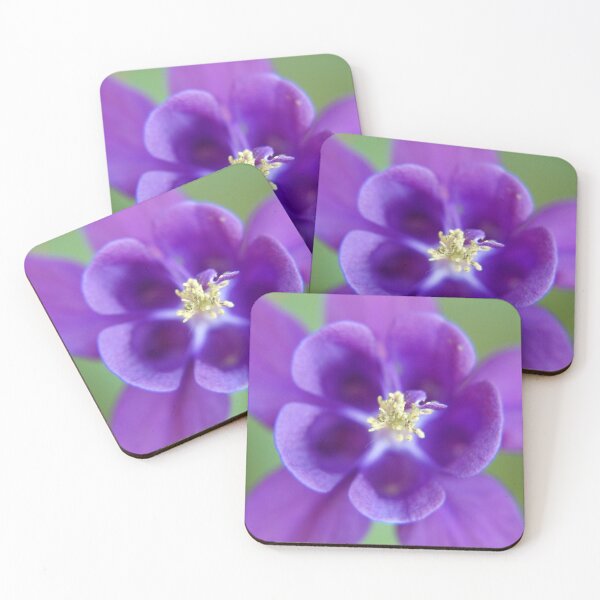 Item preview, Fluid Nature - Purple Aquilegia Flower designed and sold by vmajzlik.