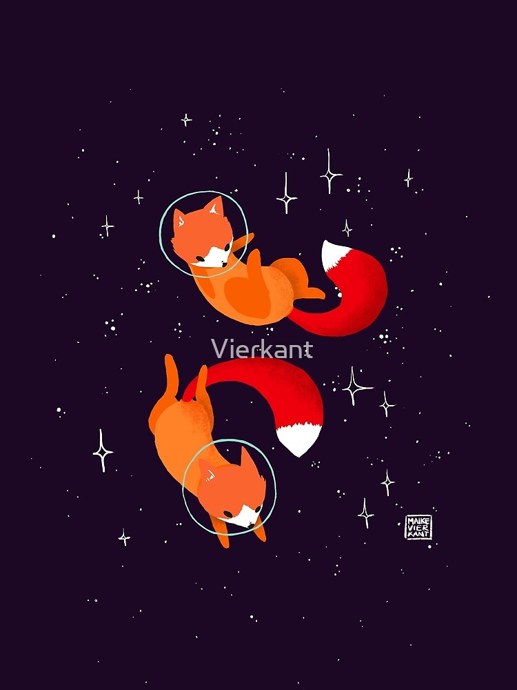 Thumbnail 5 of 5, Graphic T-Shirt, Space Foxes designed and sold by Vierkant.