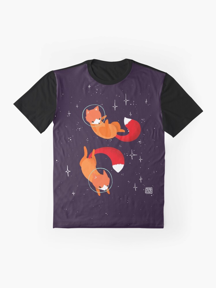 Thumbnail 4 of 5, Graphic T-Shirt, Space Foxes designed and sold by Vierkant.
