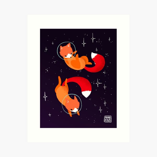 Item preview, Space Foxes designed and sold by Maike Vierkant.