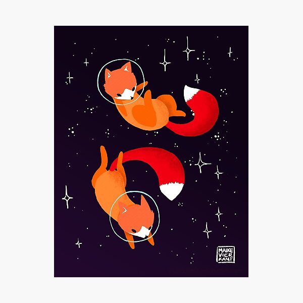 Item preview, Space Foxes designed and sold by Maike Vierkant.