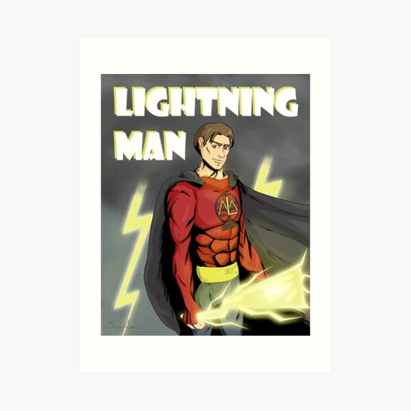 Lightning Man Art Print