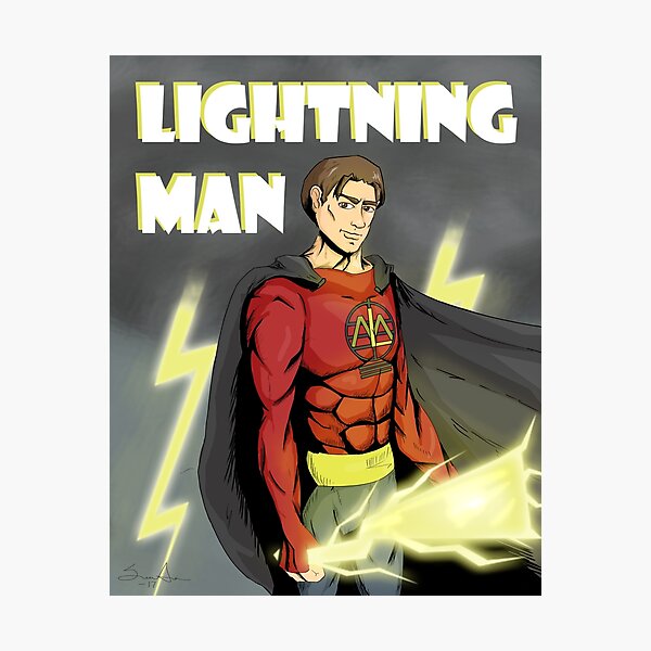 Lightning Man Photographic Print