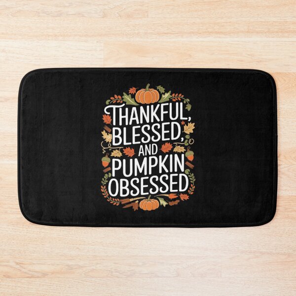 Item preview, Thankful and Pumpkin Obsessed Design designed and sold by TeeGrit.