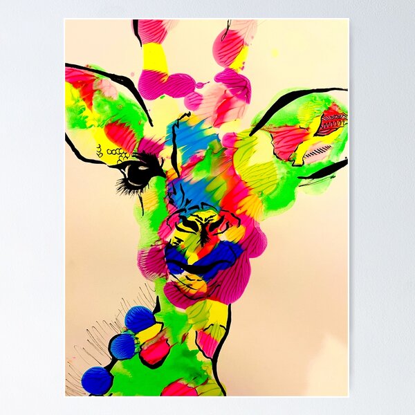 Item preview, Funky giraffe  designed and sold by AlexMarescu.