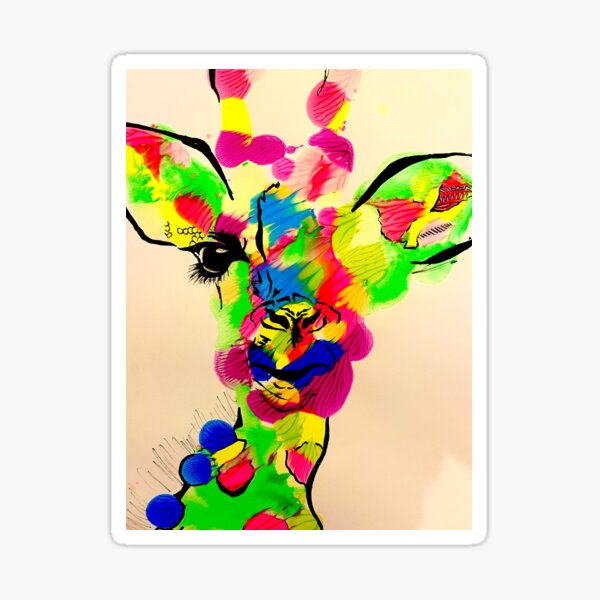 Item preview, Funky giraffe  designed and sold by AlexMarescu.