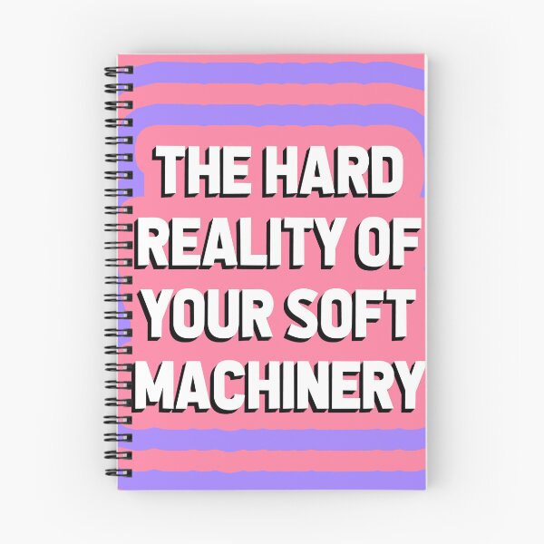 Item preview, THE HARD REALITY OF YOUR SOFT MACHINERYPoster, typography, typefaces, font, font work, wallpaper, word, wordsmith, phrases, quotes, paraphrase, aesthetic, LOCKSCREEN designed and sold by The Turbulent Architect.