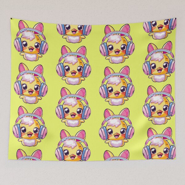 Item preview, Happy Colorful Daffy with Headphones_yellow designed and sold by Anicue.