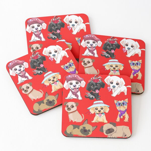 Item preview, Puppers Party: Paw-some Celebration Pattern Art designed and sold by Zakrytos ★★★★★.