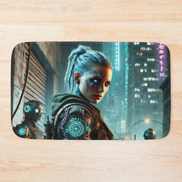 Artikelvorschau, Neon Rebellion: Cyberpunk-Überlebender entworfen und verkauft von AbstractAnom.