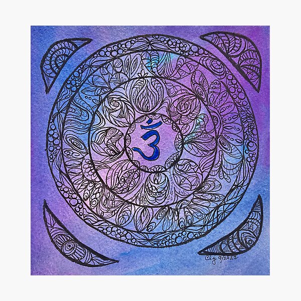 Item preview, Sahasrara Mandala designed and sold by CatyLouArtStudios.