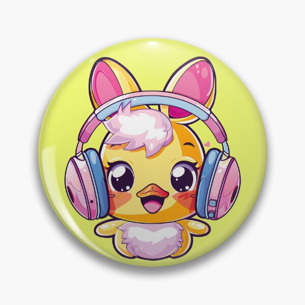 Item preview, Happy Colorful Daffy with Headphones_yellow designed and sold by Anicue.