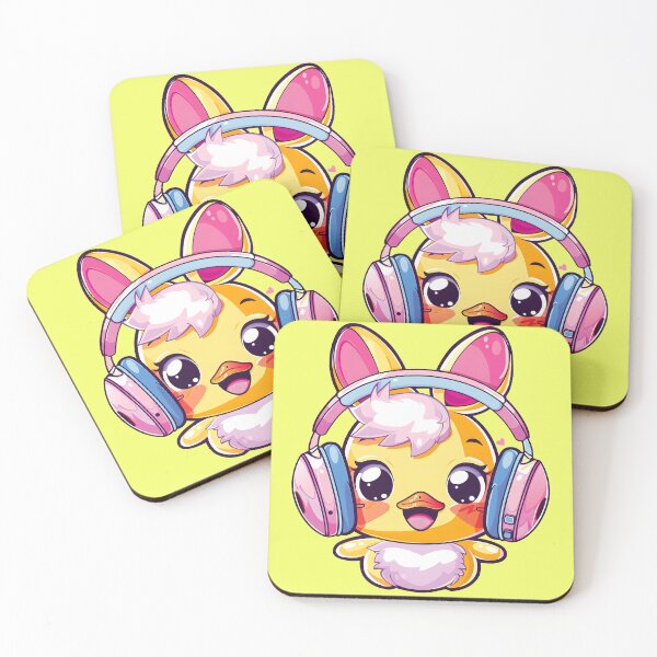 Item preview, Happy Colorful Daffy with Headphones_yellow designed and sold by Anicue.