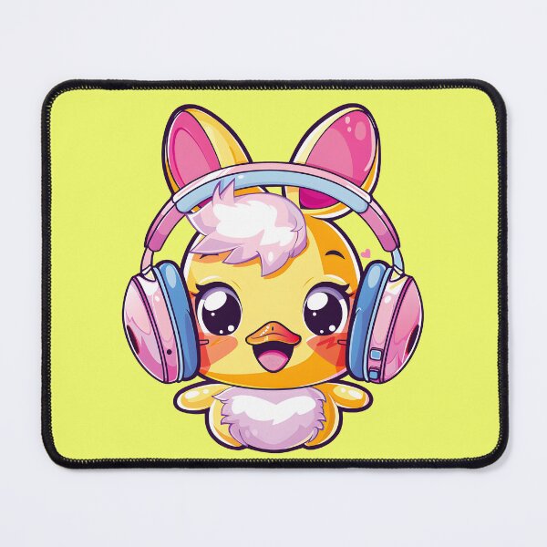 Item preview, Happy Colorful Daffy with Headphones_yellow designed and sold by Anicue.