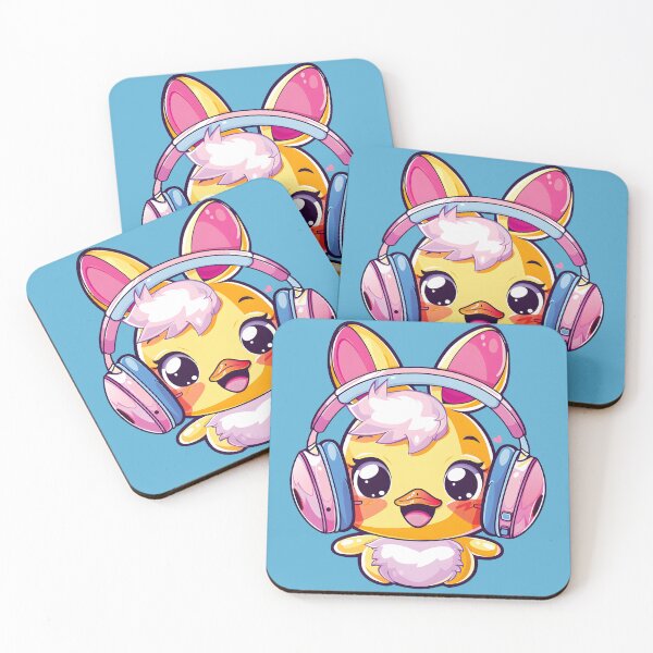 Item preview, Happy Colorful Daffy with Headphones_blue designed and sold by Anicue.