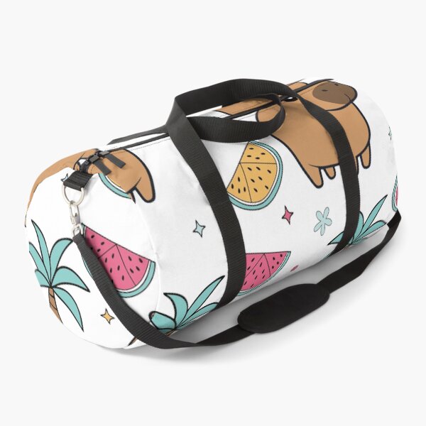Item preview, Capybara Summer, Cute Tropical,  Pastel Beach Animal Print designed and sold by Sasikharn.