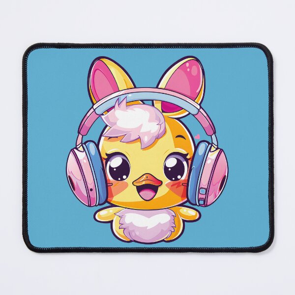Item preview, Happy Colorful Daffy with Headphones_blue designed and sold by Anicue.