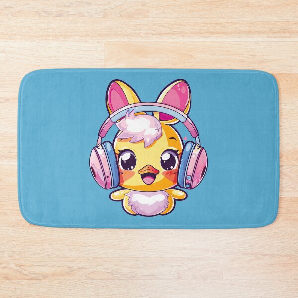 Item preview, Happy Colorful Daffy with Headphones_blue designed and sold by Anicue.
