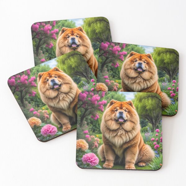 Item preview, Clarise Red Chow Chow Dog Portrait Painting designed and sold by Heart and Soul Studio.