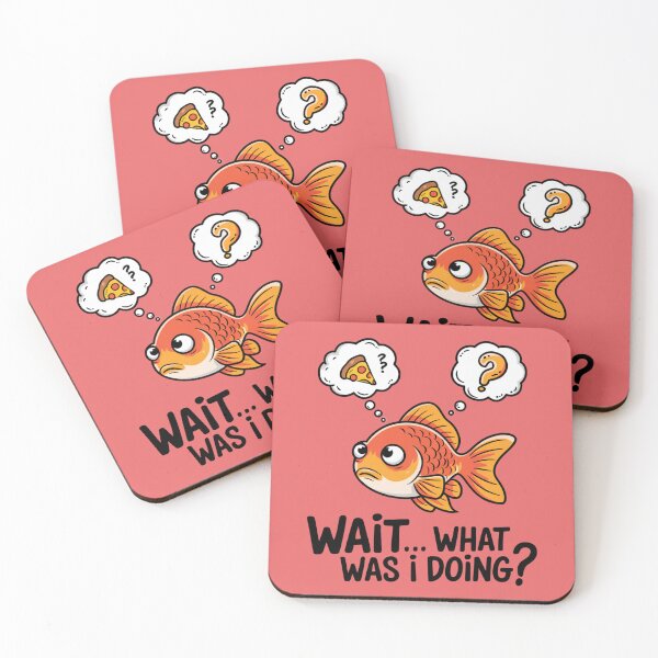 Item preview, Funny Goldfish Memory Loss - Wait… What Was I Doing? designed and sold by Aredbox.