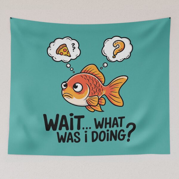 Item preview, Funny Goldfish Memory Loss - Wait… What Was I Doing? designed and sold by Aredbox.
