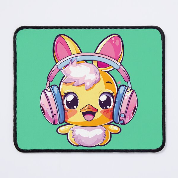 Item preview, Happy Colorful Daffy with Headphones_green designed and sold by Anicue.