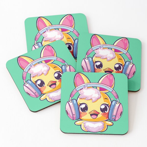 Item preview, Happy Colorful Daffy with Headphones_green designed and sold by Anicue.