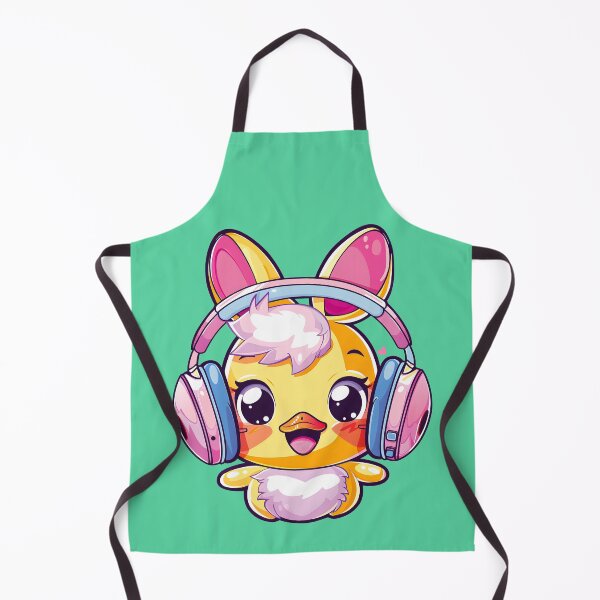 Item preview, Happy Colorful Daffy with Headphones_green designed and sold by Anicue.
