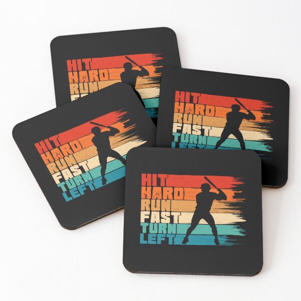 Item preview, Hit Hard Run Fast Turn Left | Baseball Player designed and sold by JFFStore.