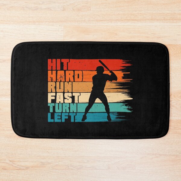 Item preview, Hit Hard Run Fast Turn Left | Baseball Player designed and sold by JFFStore.