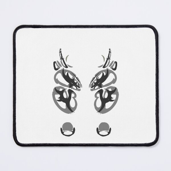 Item preview, Deer spirit hidden in the hoof line work v2 ink blot designed and sold by Allhandsgraphics.