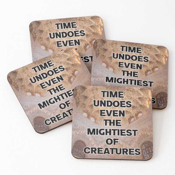 Item preview, TIME UNDOES EVEN THE MIGHTIEST OF CREATURES designed and sold by The Turbulent Architect.
