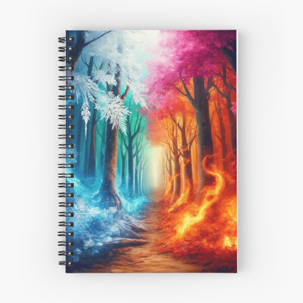 Item preview, The Eternal Balance: Fire & Ice Forest  designed and sold by AbstractAnom.