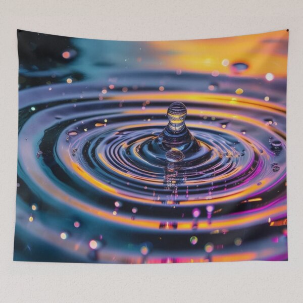 Item preview, Cymatic Ripples: The Sound of Water – Canvas Paintings designed and sold by eXtraHumans.