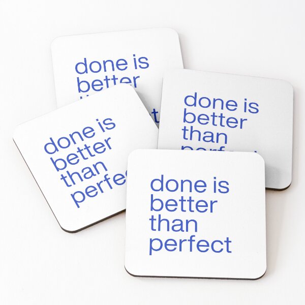 Item preview, Done is better than perfect designed and sold by Oval Shop.