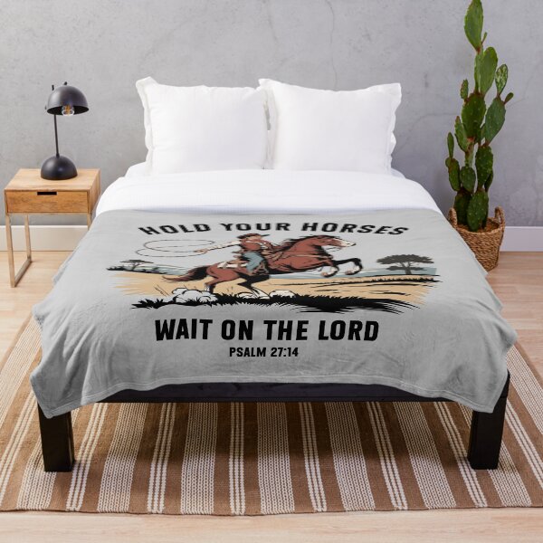 Item preview, Hold Your Horses - Psalm 27:14 Western Christian Design designed and sold by Aredbox.