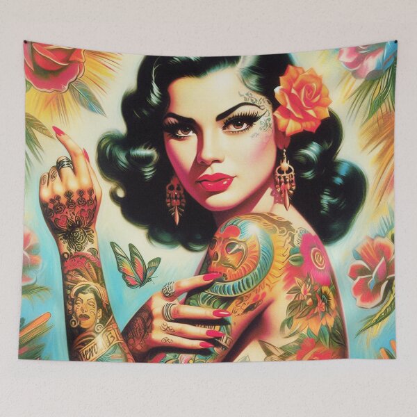 Item preview, Tattooed Pin-up designed and sold by PulpVintage.
