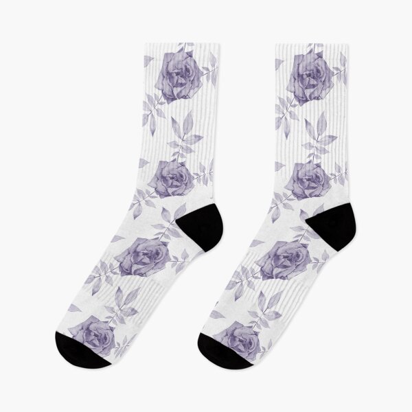 Item preview, Lavender-Gray Roses Pattern designed and sold by Flowersforbear.