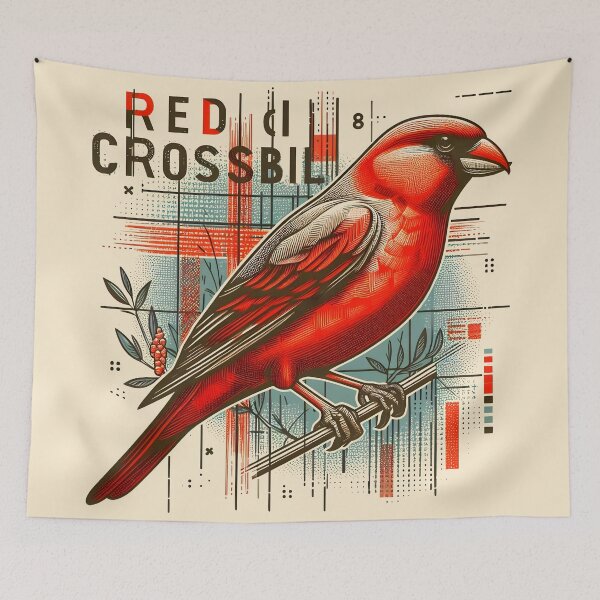 Item preview, Red Crossbill designed and sold by theAVIARY7.