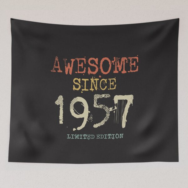 Item preview, Awesome Since 1957 Birthday Retro designed and sold by cidolopez.