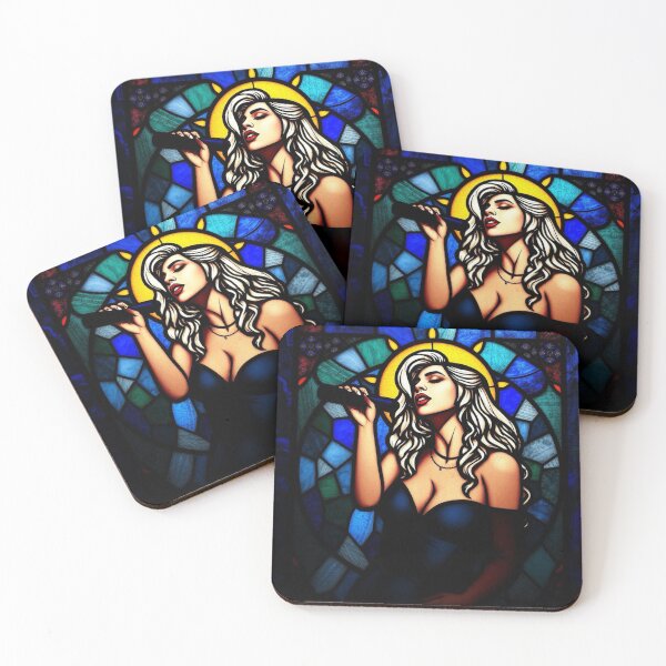 Artikelvorschau, Glasmalerei Lady Gaga Kunst entworfen und verkauft von yeradoll.