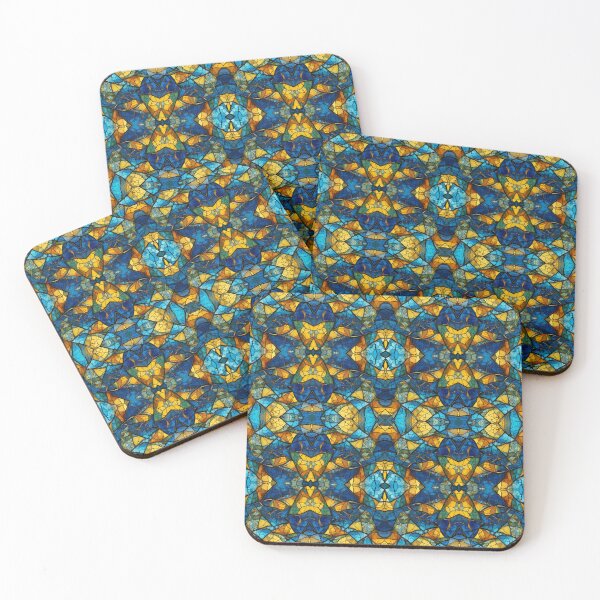 Item preview, Stained Glass in Yellow and Blue designed and sold by smnessen.