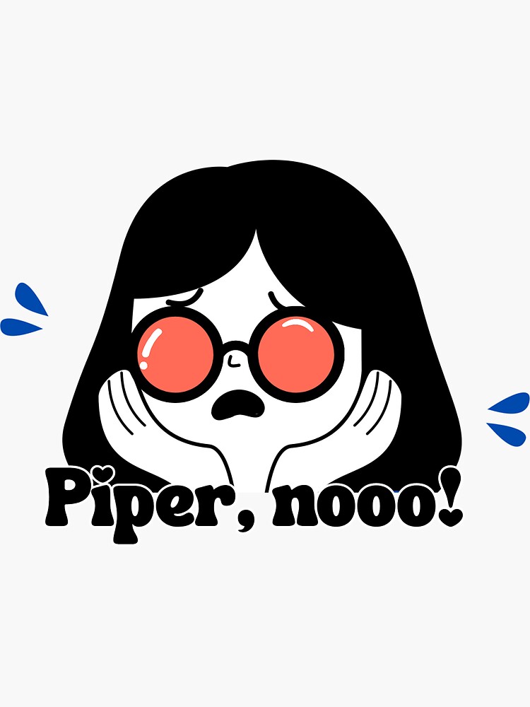 Thumbnail 3 von 3, Sticker, Piper Neeeein! White Lotus Victoria Zitat designt und verkauft von Titania-PR.