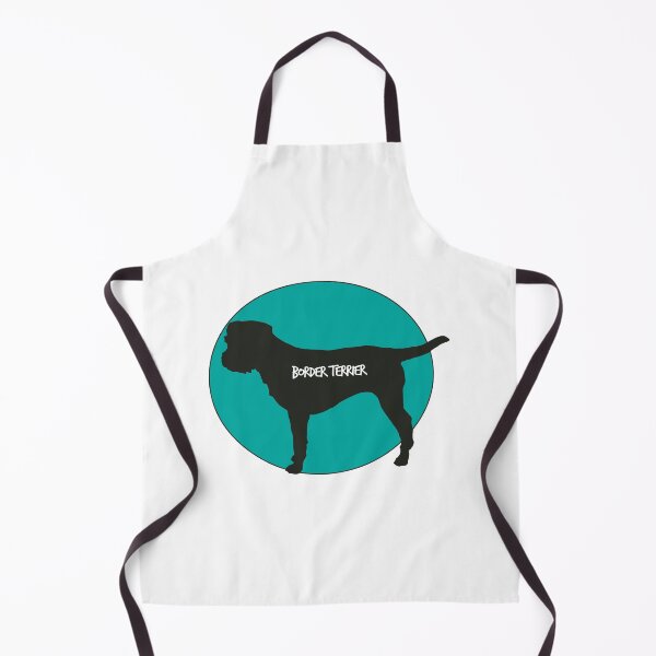 Item preview, Border Terrier Dog Silhouette - Green Background with White Text designed and sold by MoePark.