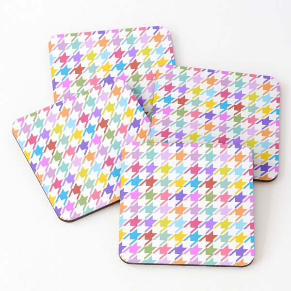 Item preview, Houndtooth Color+White Pattern designed and sold by NataliePaskell.